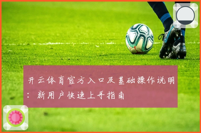 开云体育官方入口及基础操作说明:新用户快速上手指南